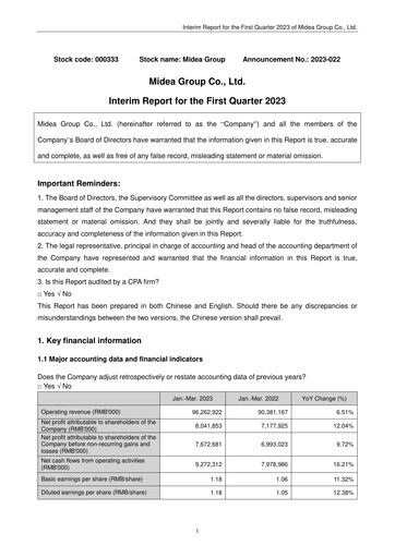 Thumbnail Midea Quarterly Report 2023-q1