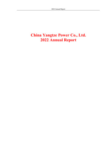 Thumbnail China Yangtze Power
 Annual Report 2022
