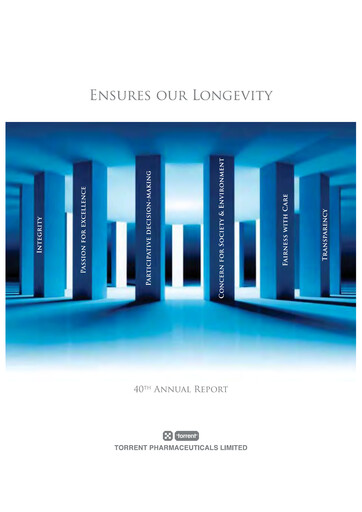 Thumbnail Torrent Pharmaceuticals
 Annual Report 2012-2013