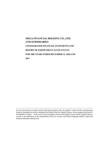 Thumbnail MFHC Financial Statement 2018