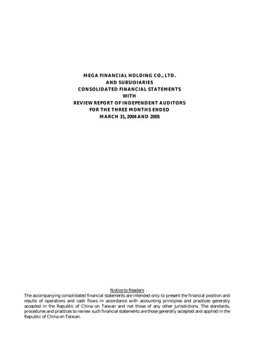 Thumbnail MFHC Quarterly Report 2005-q1