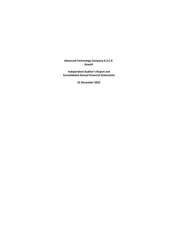 Thumbnail Advanced Technology Company K.S.C.P. Financial Statement 2023