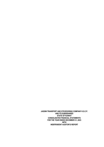 Thumbnail Jassim Transport & Stevedoring Company Financial Statement 2023