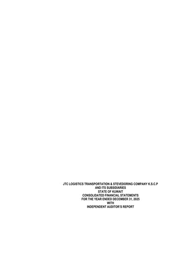 Thumbnail Jassim Transport & Stevedoring Company Financial Statement 2025