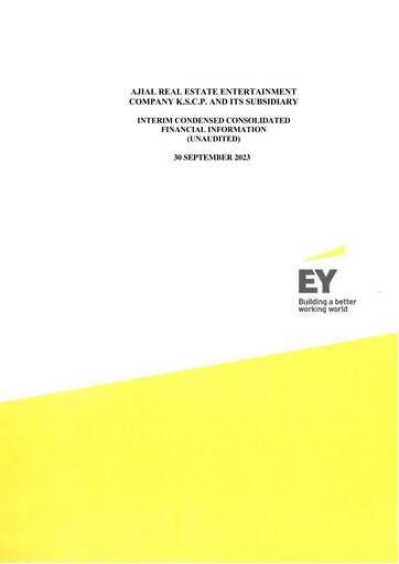 Thumbnail Ajial Real Estate Entertainment Company Quarterly Report 2023-q3