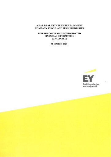 Thumbnail Ajial Real Estate Entertainment Company Quarterly Report 2024-q1
