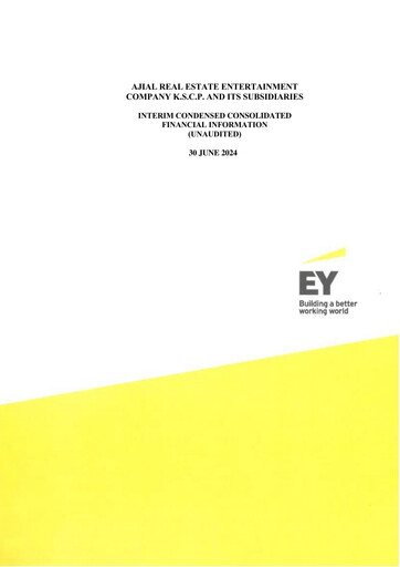 Thumbnail Ajial Real Estate Entertainment Company Quarterly Report 2024-q2