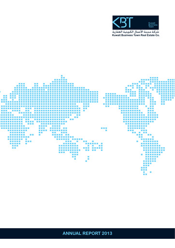 Thumbnail Kuwait Business Town Real Estate Company Annual Report 2013