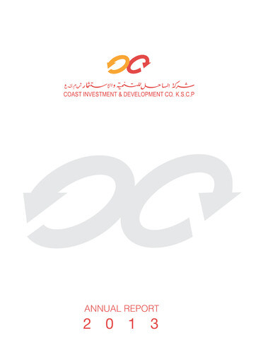 Thumbnail Coast Investment & Development Company Annual Report 2013
