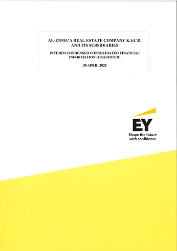 Thumbnail Al-Enma'a Real Estate Company Half-year Report 2025-h1