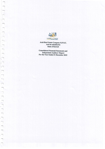 Vorschaubild Al-Arabiya Real Estate Company Finanzmitteilung 2015