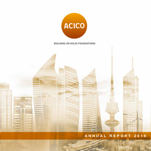 Miniature ACICO Industries Company Rapport annuel 2016