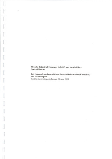 Miniature Shuaiba Industrial Company Bilan financier 2023-h1