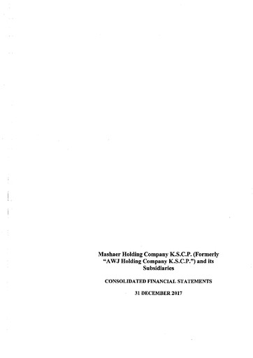 Thumbnail Mashaer Holding Company K.S.C.P. Financial Statement 2017