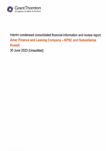 Thumbnail Amar Finance and Leasing Company Financial Statement 2023-h1
