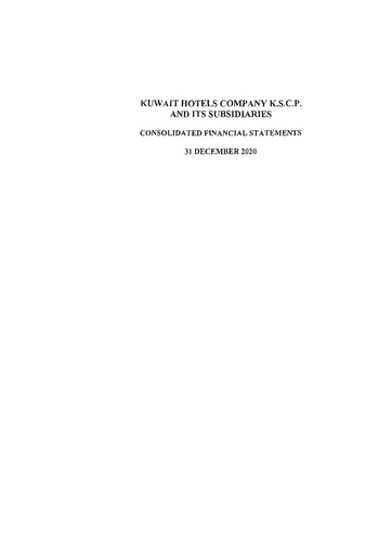 Vorschaubild Kuwait Hotels Company K.S.C.P. Finanzmitteilung 2020