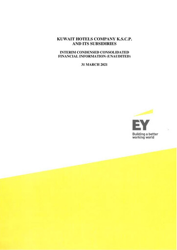 Vorschaubild Kuwait Hotels Company K.S.C.P. Quartalsbericht 2021-q1