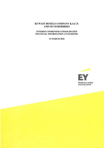 Vorschaubild Kuwait Hotels Company K.S.C.P. Quartalsbericht 2022-q1