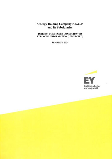 Miniature Senergy Holding Company K.S.C.P. Rapport trimestriel 2024-q1