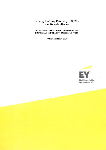 Miniature Senergy Holding Company K.S.C.P. Rapport trimestriel 2024-q3