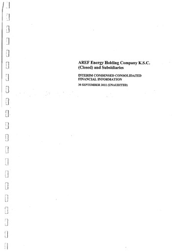 Vorschaubild The Energy House Holding Company Finanzmitteilung 2011-9m