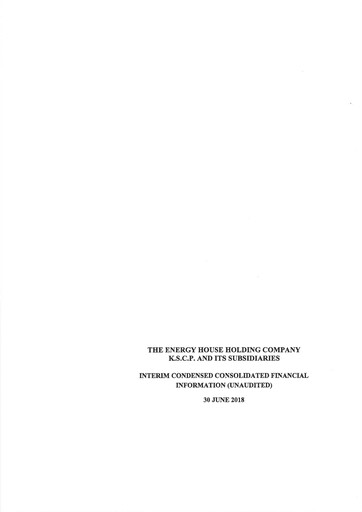 Vorschaubild The Energy House Holding Company Finanzmitteilung 2018-h1