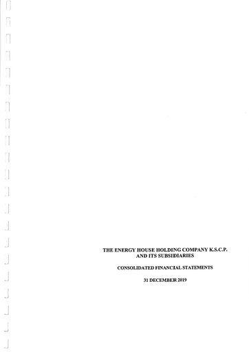 Vorschaubild The Energy House Holding Company Finanzmitteilung 2019