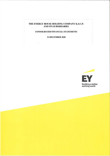 Vorschaubild The Energy House Holding Company Finanzmitteilung 2020