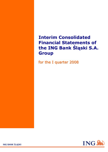 Thumbnail ING Bank Slaski Quarterly Report 2008-q1
