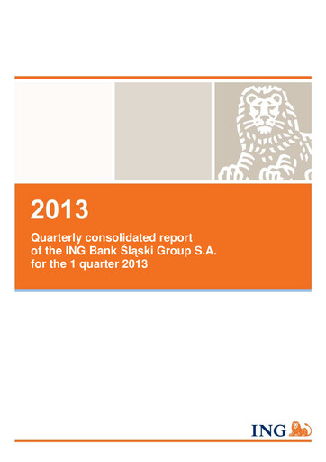 Thumbnail ING Bank Slaski Quarterly Report 2013-q1