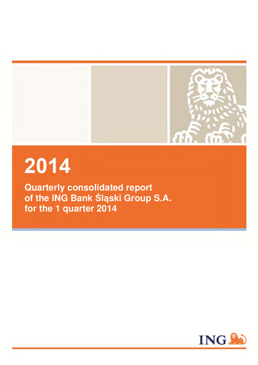 Thumbnail ING Bank Slaski Quarterly Report 2014-q1