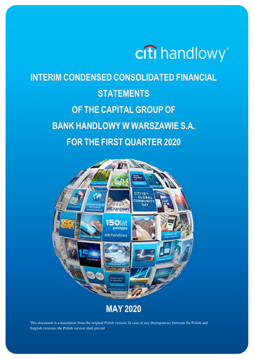Thumbnail Bank Handlowy w Warszawie Quarterly Report 2020-q1
