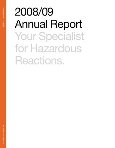 Thumbnail Dottikon ES Annual Report 2008-2009