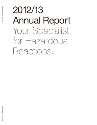 Thumbnail Dottikon ES Annual Report 2012-2013