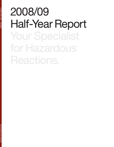 Thumbnail Dottikon ES Half-year Report 2008-2009