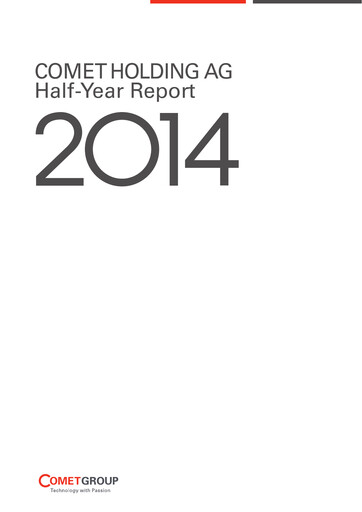 Vorschaubild Comet Holding Halbjahresbericht 2014-h1