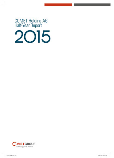 Vorschaubild Comet Holding Halbjahresbericht 2015-h1