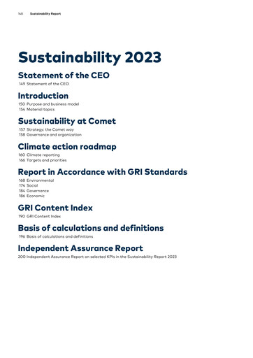 Vorschaubild Comet Holding Nachhaltigkeitsbericht 2023