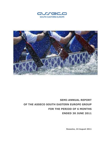 Thumbnail Asseco South Eastern Europe Half-year Report 2011