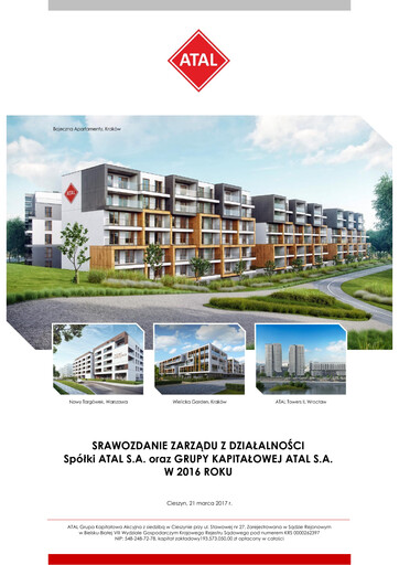 Vorschaubild Atal S.A. Jahresbericht 2016