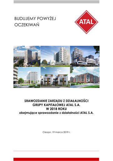 Vorschaubild Atal S.A. Jahresbericht 2018