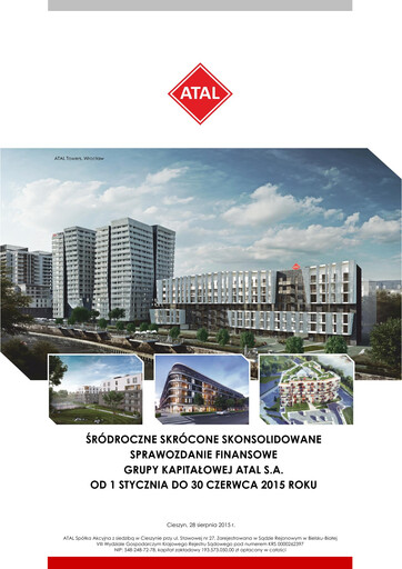 Vorschaubild Atal S.A. Finanzmitteilung 2015-h1