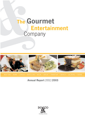 Thumbnail DO & CO Aktiengesellschaft Annual Report 2002-2003