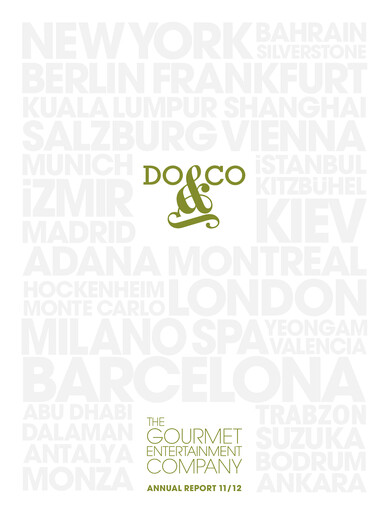 Thumbnail DO & CO Aktiengesellschaft Annual Report 2012
