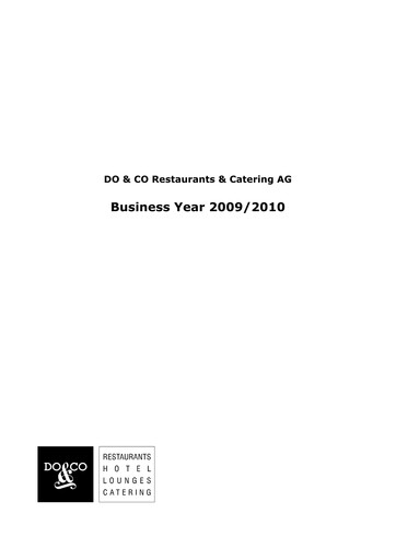 Thumbnail DO & CO Aktiengesellschaft Financial Report 2010
