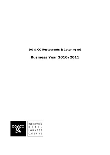 Thumbnail DO & CO Aktiengesellschaft Financial Report 2011