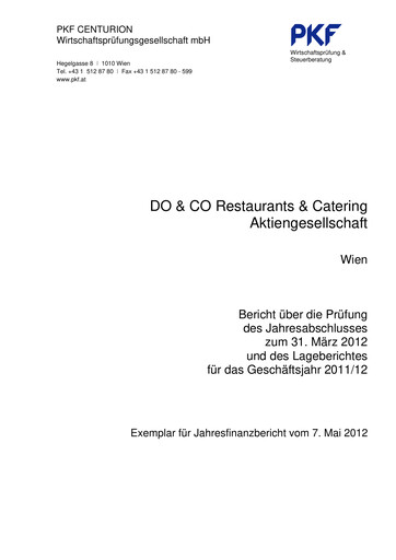 Thumbnail DO & CO Aktiengesellschaft Financial Statement 2011-2012