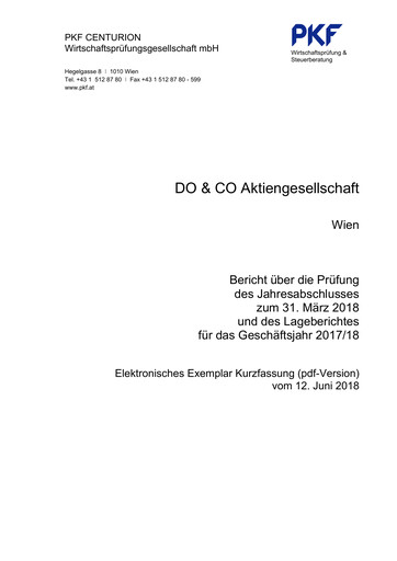 Thumbnail DO & CO Aktiengesellschaft Financial Statement 2017-2018