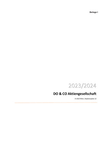 Thumbnail DO & CO Aktiengesellschaft Financial Statement 2023