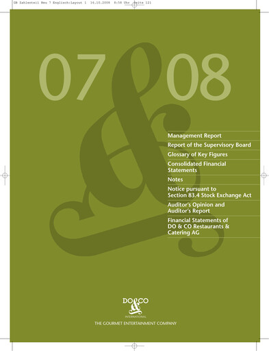 Thumbnail DO & CO Aktiengesellschaft Financial Statement 2007-2008